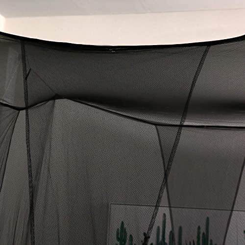 Mengersi Bed Canopy,Canopy Bed Curtains Bed Drapes for Full Queen King Size Bed,Mosquito Net Bed Curtains for Patio Indoor...