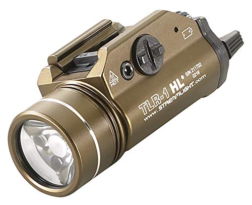Streamlight 69267 TLR-1 HL 1000-Lumen 20000 Candela Rail-Mounted Tactical Weapon Light with Specific Compatibility Rail Lo...
