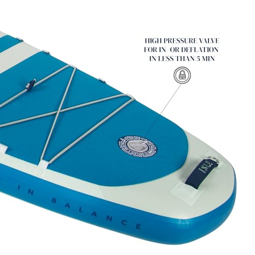 ISLE Explorer 3.0 Inflatable Stand Up Paddle Board & iSUP Bundle Accessory Pack, Adventure & Touring Board, Durable, Light...