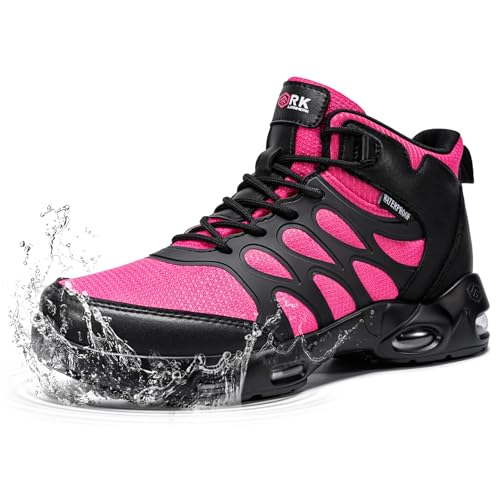 LARNMERN Non Slip Work Boots for Women Waterproof Food Service Chef Kitchen Restaurant Working Casual Comfortable Motorcyc...