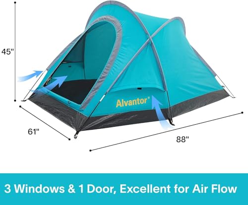 Alvantor® Camping Tent 2 Person Backpacking Tent Ultralight Portable Waterproof Outdoor Camping Hiking Easy Setup