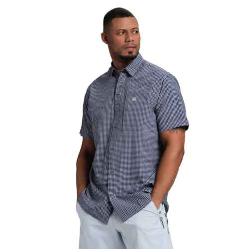 Beretta Men's Hovis Flex Performance UPF 50+ Sun Protection Outdoor Short Sleeve Button-Down Shirt with Hidden Chest Pockets