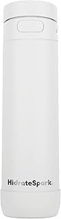 HidrateSpark PRO 2 21 oz Smart Ready Water Bottle with Silicone Boot - Chug White