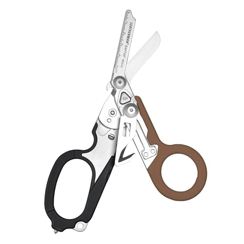 LEATHERMAN, Raptor Rescue, 6-in-1 Heavy-Duty Emergency/Trauma Shears with Carbide Glass Breaker & Strap Cutter, Made in th...