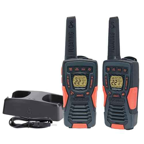 Cobra ACXT1035R FLT Floating Walkie Talkies - Waterproof, Rechargeable, Long Range up to 37-Mile Two Way Radio with NOAA Weather Alert & VOX, (2 Pack)