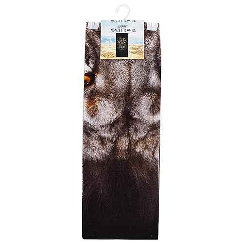 Northwest Classics Beach Towel, 30" x 60", Lion Face Design