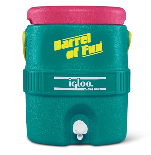 Igloo 2-Gallon Retro Party Water Jug Cooler, Jade