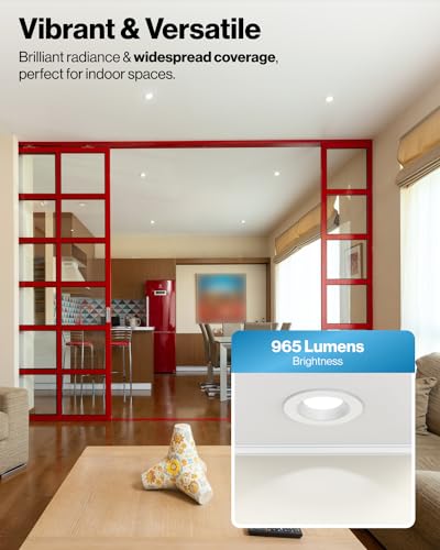 Sunco 4 Inch LED Recessed Lights, Retrofit Can Lighting, 660 LM, 11W (40W Equivalent), Selectable CCT 2700K/3000K/3500K/40...