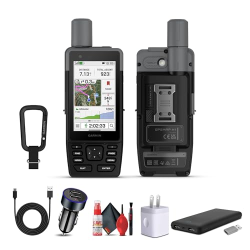 Garmin GPSMAP H1 Premium GPS Handheld Navigator for Hiking, Rugged Design with Color Touchscreen and Buttons, Durable IP67...