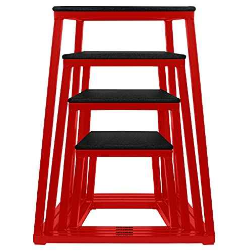 Retrospec Leap Plyo Box Jump Platforms for Home Gym Plyometric Jumping, Strength Training & Jump Box Exercise, 12", 18", 24", 30" and Full Set for Men and Women