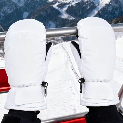 UTOWO Outdoors Winter Ski Mittens for Men Women - Warm Snow Mitts for Cold Weather Non-Slip Water-Repellent Gloves Windproof
