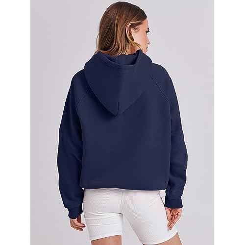 ANRABESS Women Hoodies Oversized Fleece Long Sleeve Comfy Casual Basic Pullover Sweatshirts 2025 Fall Outfits Y2K Clothes