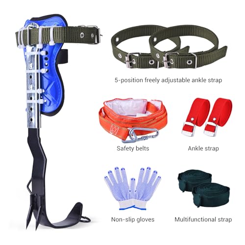 Lenareli Climbing Equipment. Tree - Climbing Kits. Anti - Slip Climbing Tools with footboards. —— Forestry Operation Equip...
