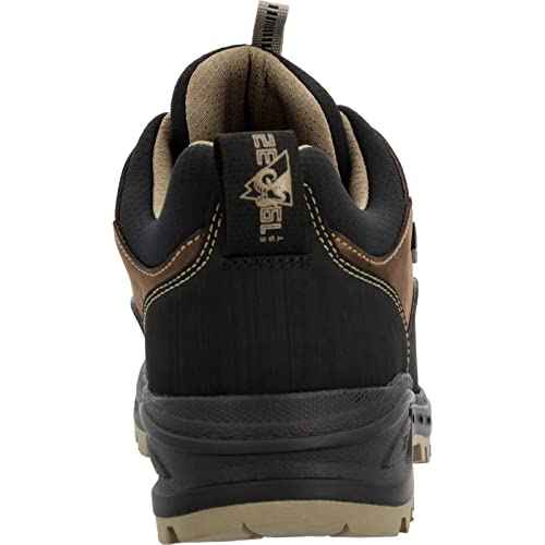 ROCKY MTN Stalker Pro Waterproof Mountain Oxford Shoe, Brown Black, Size 11.5(W)