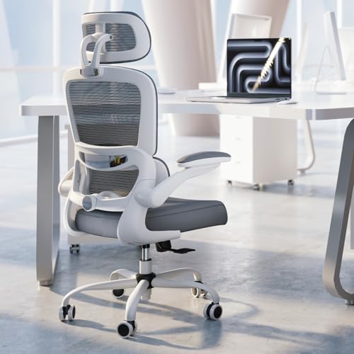 TRALT Office Chair Ergonomic Desk Chair, 330 LBS Home Mesh Office Desk Chairs with Wheels, Comfortable Gaming Chair, High ...