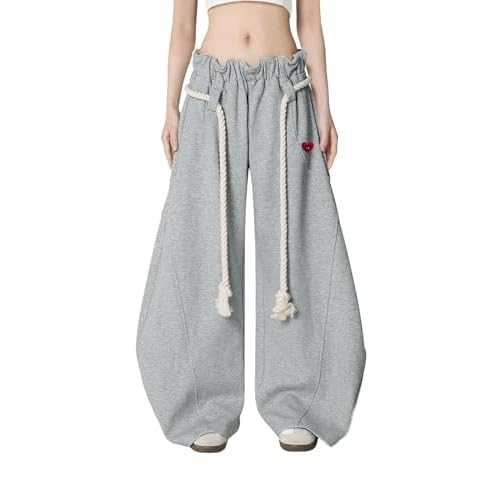 Aelfric Eden Super Baggy Barrel Sweatpants Wide Leg Pants for Women Men Casual Elastic Waist Unisex Lantern Trouser Pants