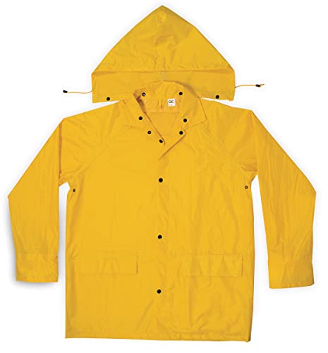 Clc R102x 3 Piece Heavyweight Pvc Rain Suit, Yellow, Xl