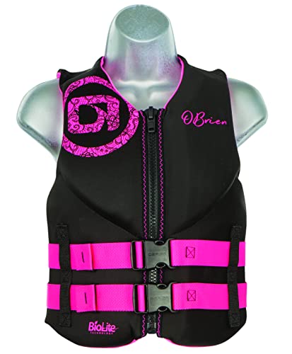 O'Brien Jr Neoprene Life Jacket USCG Approved, 77-125lbs, Pink