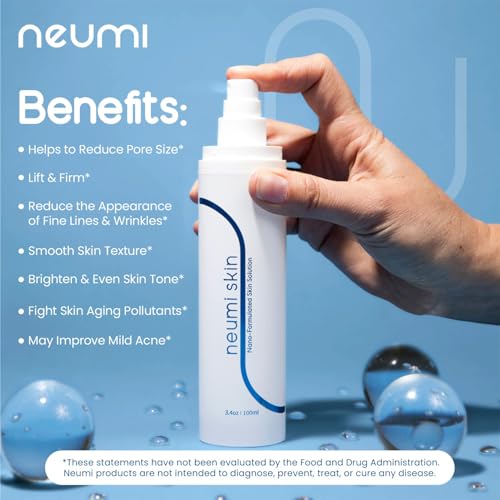 3.4 FL OZ Facial Spray (Nano-Formulated) with Glutathione, Collagen, and Hyaluronic Acid, Face Care & Firm, Pore Minimizer Face Spray, Reduce Fine Lines and Wrinkles, (1 Pack)