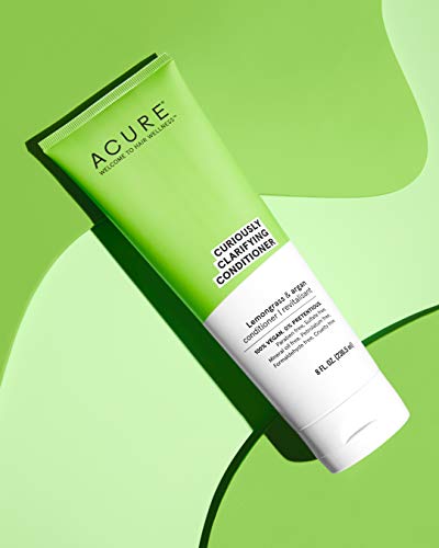 Acure Curiously Clarifying Conditioner & Argan Gently Cleanses, Removes Buildup, Boost Shine & Replenishes Moisture Lemongrass 8