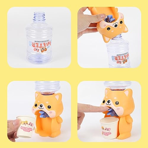 Interactive Mini Water Dispenser Toy - Cute and Realistic Simulation Drinking Fountain for Kids' Desk and Home - Role Play...