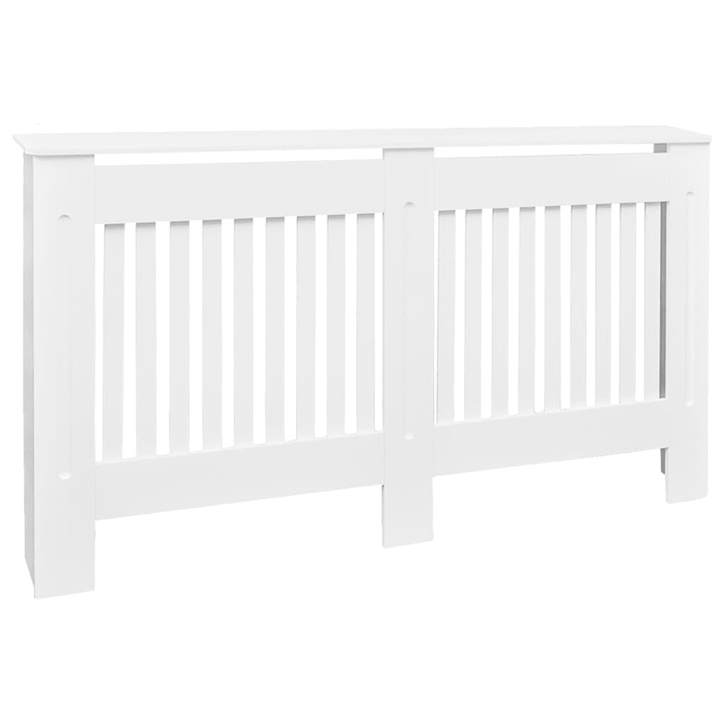 GOLINPEILO White MDF Radiator Cover Heating Cabinet Shelf 59.8"x7.5"x32.1", Home and Office Heat Cover Shelf, MDF Heater Heating Side Stand Radiator Cover Heat Cover Shelf