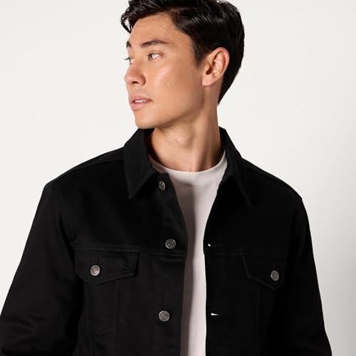 Amazon Essentials Men's Low Stretch Regular-Fit Denim Jacket