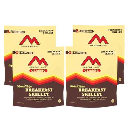 Mountain House Classic Breakfast Skillet Freeze-Dried Food for Camping, 12 Servings, 30-Year Shelf-Life