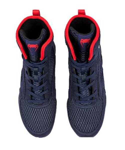 Venum Contender Boxing Shoes - Navy Blue/Red