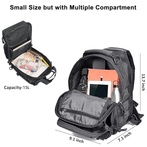 hopopower Tactical Sling Bag, Sport Bag Military Rover Shoulder Backpack EDC Assault Range Bag, Chest Pack Handbag Waterproof