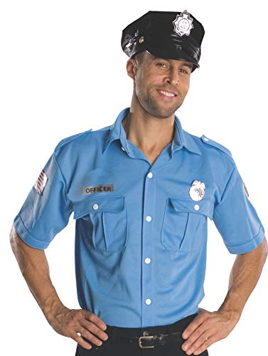 Rubie's Costume Heroes And Hombres Adult Police Officer Shirt And Hat