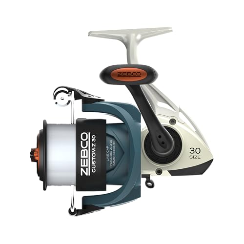 Zebco Custom-Z Spinning Reel and Fishing Rod Combo, 6-Foot 6-Inch 2-Piece Telescopic Rod, Medium Power, Moderate-Fast Acti...