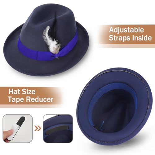 Ultrafun 1920s Mens Costume Retro Gatsby Gangster Accessories Set Fedora Hat Suspender Roaring 20s Costumes