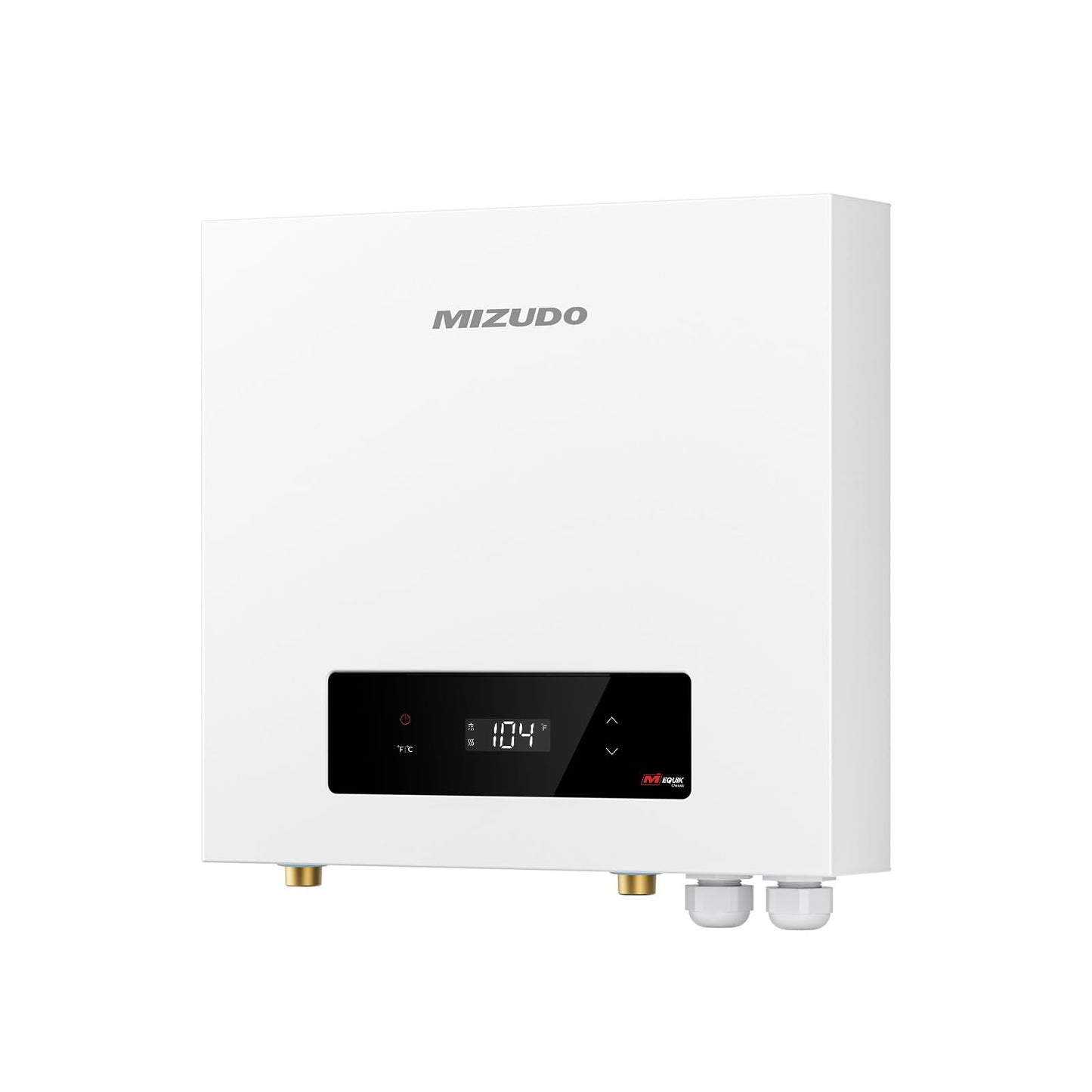 Mizudo 36kW Tankless Water Heater Electric, 240 Volt Instant Hot Water Heater, Up to 8.7 GPM for the Whole House Shower, 5-6 Points of Use, with LED Digital Display, Copper Cup Heating Element