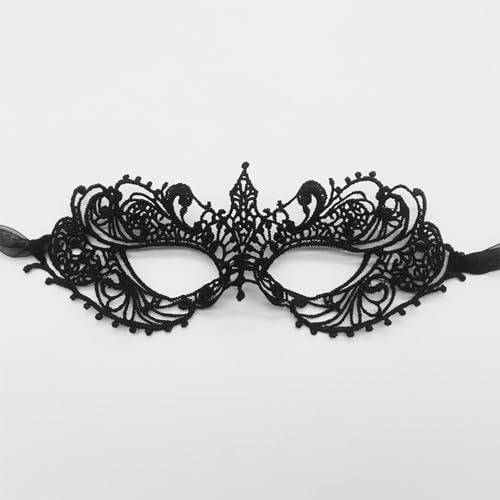 TFTSR Masquerade Masks for Women Couples,Men Mardi Gras Mask,Girls Black Gold Lace Costume,Adult Venetian Party Dress