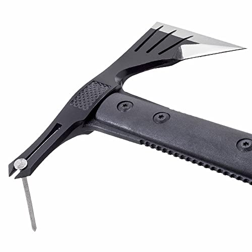 SOG Survival Hawk - Specialty Outdoor Tactical Hatchet, Fire Starter, Nail Puller, Hammer, Multi-Purpose Blade with Reflective Paracord Wrapped Handle (SK1001-CP),Black