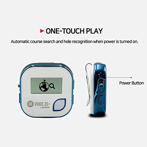 GOLFBUDDY Voice 2S+ Talking GPS Rangefinder, Clip on Hat Golf Navigation, Slope Mode on/Off, 18 Hours Battery Life, Shot D...