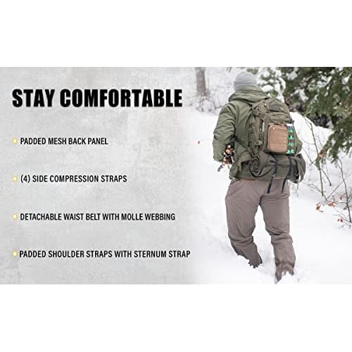 CONDOR Venture Pack - Tactical Backpack - Military, Survival, First Responders - Laptop Sleeve