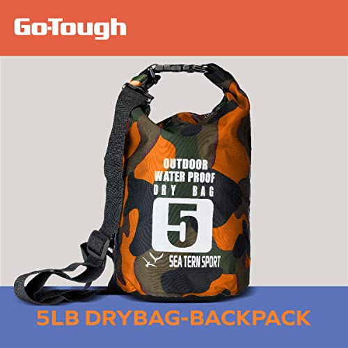 Go Tough Wilderness Camping Set | Camping Kit with Included Waterproof Dry Bag, Monocular, Paracord Survival Watch, Utensi...