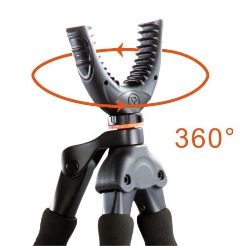 Vanguard Quest T62U Shooting Stick. Tripod, Bi Pod, Gun Pod All in One with Removable U Shaped Yoke, Quick Flip Leg Locks, Foam Hand Grips, Black