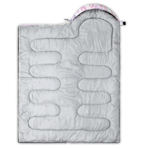 BSNTHO Camping Sleeping Bags,3 Season Warm & Cool Weather,Lightweight,Waterproof Sleeping Bags for Adults & Kids,Travelin...