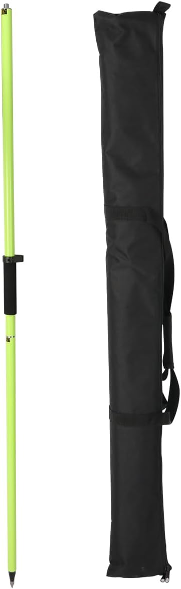 Fancyall GPS Pole, 6.6FT Surveying Prism Pole, 2M Prism Pole for Land Surveying, Black