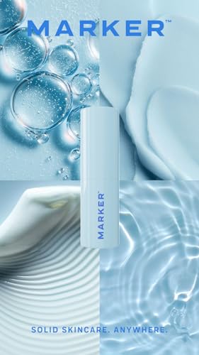 MARKER Hydrate Stick, Hyaluronic Acid Serum Stick for Dry Skin, Plumpness & Smooth Texture, with Squalane, 0.3 oz (10 g), ...