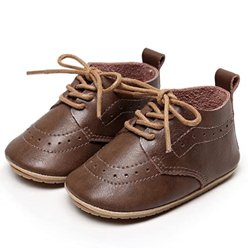 Greceen Infant Baby Boys Girls Leather Loafers Comfort Oxford Dress Wedding Shoes First Walker Outdoor Shoes Crib Shoes