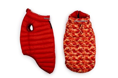 Winchester Pet Premium Reversible Dog Puffer Vest, Red, Extra Large