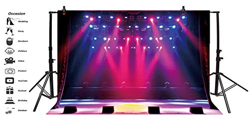 Yeele 10x8ft Stage Concert Backdrop Lighting Nightclub Musical Hall Club Background for Photography Sing Dance Performance...