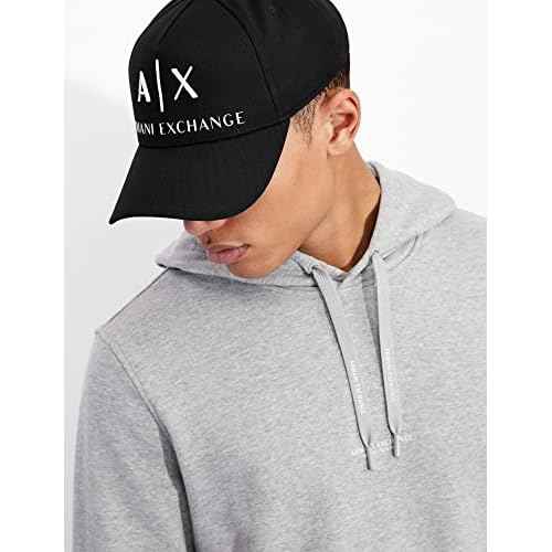 Armani Exchange Mens Corporate Logo Baseball Hat