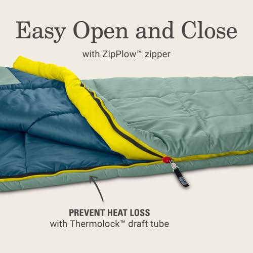 Coleman Big Bay 0/20/40°F Cold-Weather Sleeping Bag, Adult Mummy Sleeping Bag with Headrest, Foot Ventilation, & Storage S...