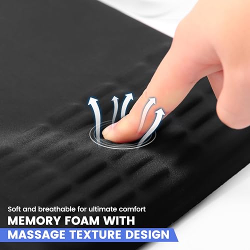 MEKASS Ergonomic Mouse Pad with Wrist Support, Wrist Rest Mousepad for Carpal Tunnel Pain Relief, Memory Foam with Massage...