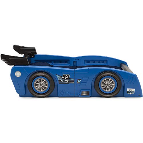 Delta Children Grand Prix Race Car Toddler-to-Twin Bed, Blue